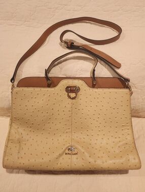 Rowallan Of Scotland Leather Satchel Crossbody Bag